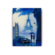 Load image into Gallery viewer, Rainy Parisian Encounter original oil painting