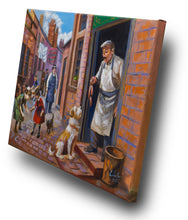 Load image into Gallery viewer, The Butcher’s Treat oil painting on canvas