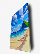 Load image into Gallery viewer, Ocean Voyage: Serene Sailboat Artwork original painting