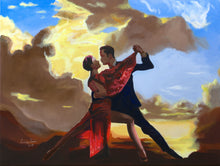 Load image into Gallery viewer, The Dancers – Original Romantic Figurative Oil Painting