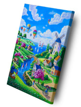 Load image into Gallery viewer, Where the Wind Carries You – Original Folk Art Landscape Oil Painting