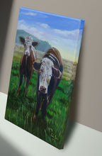 Load image into Gallery viewer, Two Cows – Original Countryside Animal Oil Painting