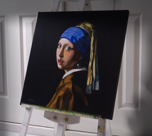 Load image into Gallery viewer, Girl with a pearl earring original painting