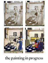 Load image into Gallery viewer, The Music Lesson – Hand-Painted Vermeer Study in Oils