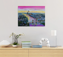 Load image into Gallery viewer, Up to the Highest Height – Original Mary Poppins London Oil Painting