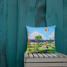 Load image into Gallery viewer, Colourful folk art Premium Pillow