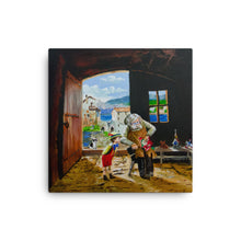 Load image into Gallery viewer, Pinocchio and Geppetto Canvas print