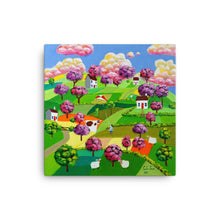 Load image into Gallery viewer, Heart of trees Naive art Canvas print