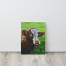 Load image into Gallery viewer, Cow Canvas print