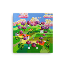 Load image into Gallery viewer, Heart of trees Naive art Canvas print