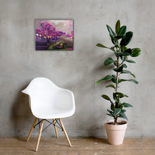 Load image into Gallery viewer, Sakura, the Geisha and the Cherry Blossoms Canvas print
