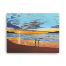 Load image into Gallery viewer, Romantic beach sunset Canvas Print