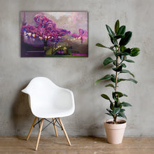 Load image into Gallery viewer, Sakura, the Geisha and the Cherry Blossoms Canvas print