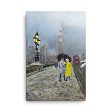 Load image into Gallery viewer, London snow Canvas print