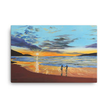 Load image into Gallery viewer, Romantic beach sunset Canvas Print