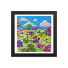 Load image into Gallery viewer, Colourful folk art Framed print