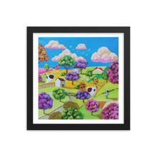 Load image into Gallery viewer, Colourful folk art Framed print