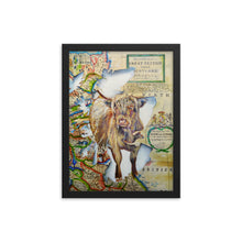 Load image into Gallery viewer, Highland cow, Spirit of Scotland painting, framed print