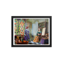 Load image into Gallery viewer, Leonardo da Vinci and the Mona Lisa Framed print