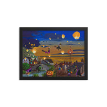 Load image into Gallery viewer, Halloween Town framed print