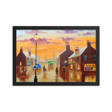 Load image into Gallery viewer, The blue car print from painting Framed
