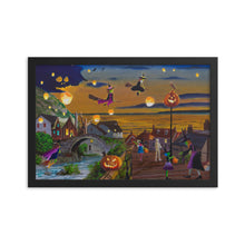 Load image into Gallery viewer, Halloween Town framed print