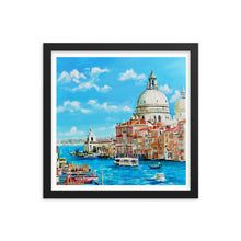 Load image into Gallery viewer, Oil painting of Venice Framed print