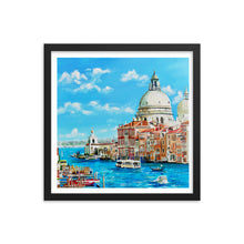 Load image into Gallery viewer, Oil painting of Venice Framed print