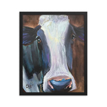 Load image into Gallery viewer, Friesian cow Framed poster