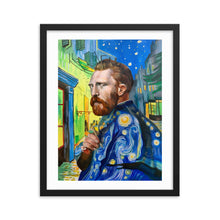 Load image into Gallery viewer, framed print of a Van Gogh portrait painting