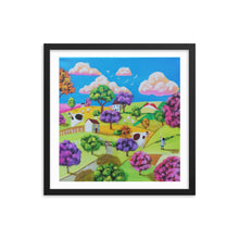 Load image into Gallery viewer, Colourful folk art Framed print