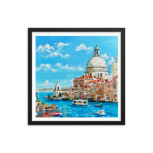 Load image into Gallery viewer, Oil painting of Venice Framed print