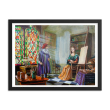 Load image into Gallery viewer, Leonardo da Vinci and the Mona Lisa Framed print