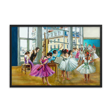 Load image into Gallery viewer, Degas and the Ballerinas framed print