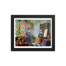 Load image into Gallery viewer, Leonardo da Vinci and the Mona Lisa Framed print