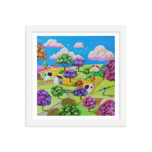 Load image into Gallery viewer, Colourful folk art Framed print