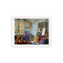 Load image into Gallery viewer, Leonardo da Vinci and the Mona Lisa Framed print