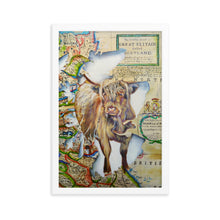 Load image into Gallery viewer, Highland cow, Spirit of Scotland painting, framed print
