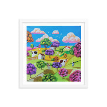 Load image into Gallery viewer, Colourful folk art Framed print