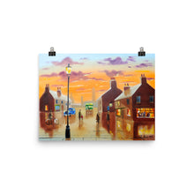 Load image into Gallery viewer, The blue car street scene Poster