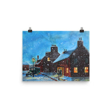 Load image into Gallery viewer, Winter street scene, winter decor, fine art print