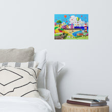 Load image into Gallery viewer, At the seaside naive art print