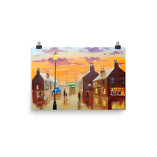 Load image into Gallery viewer, The blue car street scene Poster