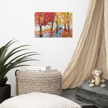 Load image into Gallery viewer, Autumn rain and an umbrella print