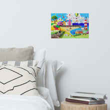 Load image into Gallery viewer, At the seaside naive art print