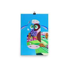Load image into Gallery viewer, Cute cow face, folk art print