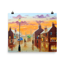 Load image into Gallery viewer, The blue car street scene Poster