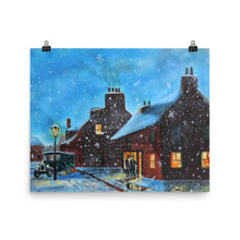 Load image into Gallery viewer, Winter street scene, winter decor, fine art print