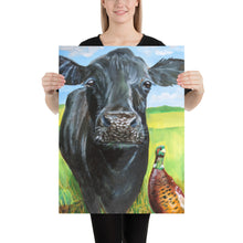 Load image into Gallery viewer, Cow and a pheasant Poster