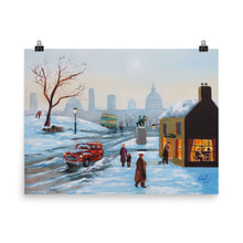 Load image into Gallery viewer, Winter print, cards at the pub